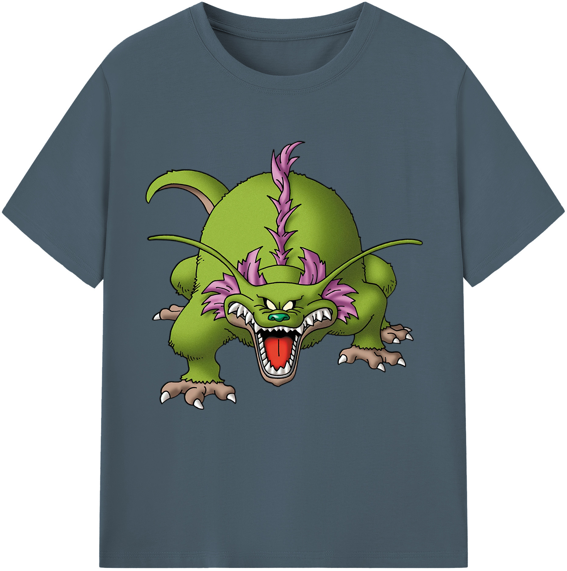 （画像用） ドラゴンクエスト Doragon Kuesuto Dragon Quest 綿100％半袖Tシャツ（フロントプリント）
